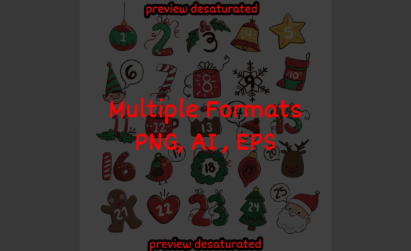 Christmas Background with Elements Calen for Illustrations