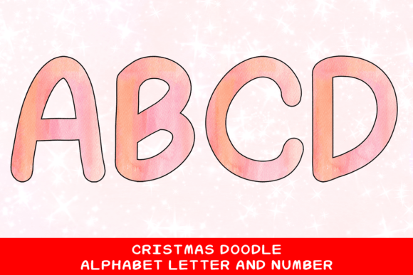 Christmas Doodle Alphabet Letter 103: Festive Illustrations for Handmade Makers