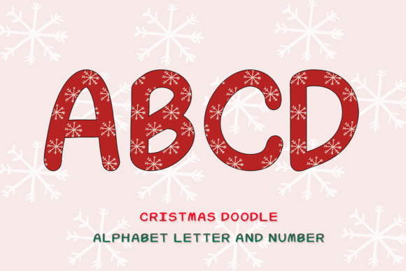 Christmas Doodle Alphabet Letter 19 for Illustrations