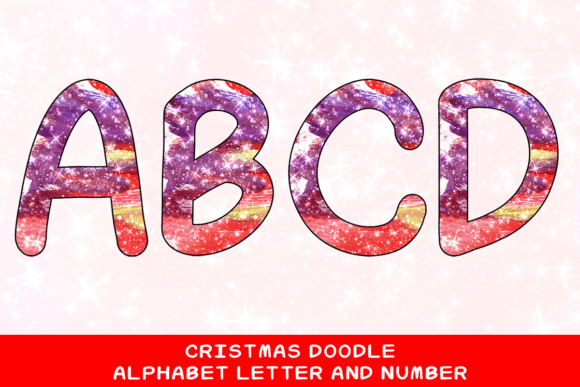 Christmas Doodle Alphabet Letter 56: Playful Illustrations for Modern Blogs