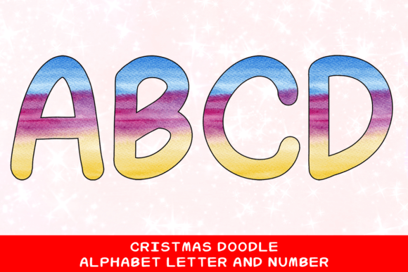 Christmas Doodle Alphabet Letter 69 Review