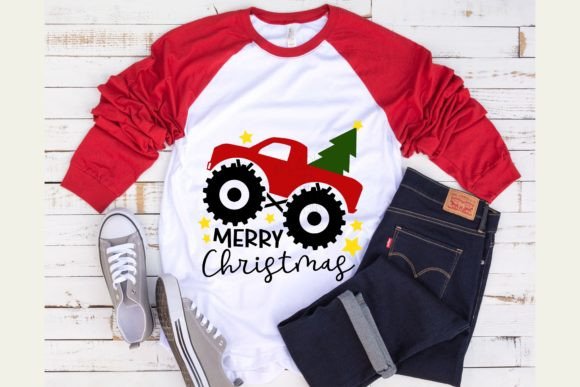Christmas Truck SVG, Monster Truck SVG for Modern Illustrations