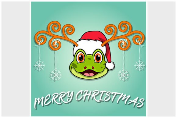 Cute Frog Head of Christmas Card Illustrations Review
