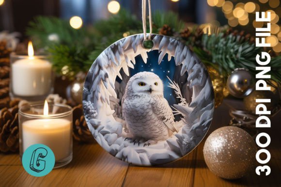 Cute Owl Christmas Ornament PNG 18 Review for Illustrations