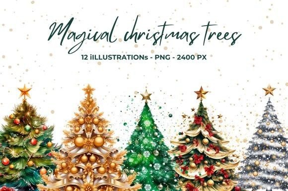 Magical Christmas Trees: A Designer's Review of Seasonal Illustrations